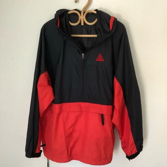 Nike ACG Mens Pullover Jacket size Large Half Zip Lightweight Windbreaker Hooded - Picture 4 of 8